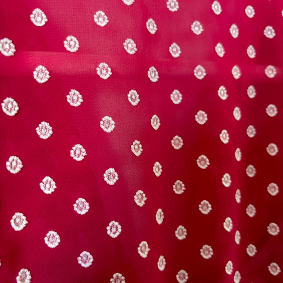 Maison Jules Textured Sheer Pink & White w/ Striped Slip Ruffled Mini Dress - Picture 14 of 16